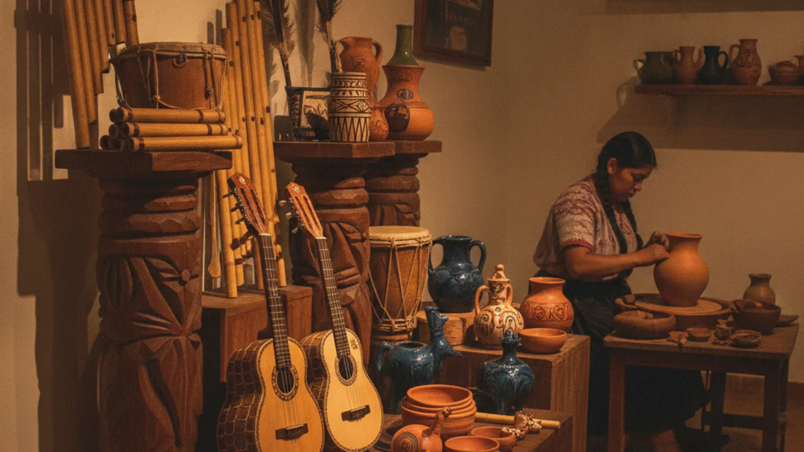 Azuay’s Instrument Makers And Potters Take Center Stage At Casa de la Cultura