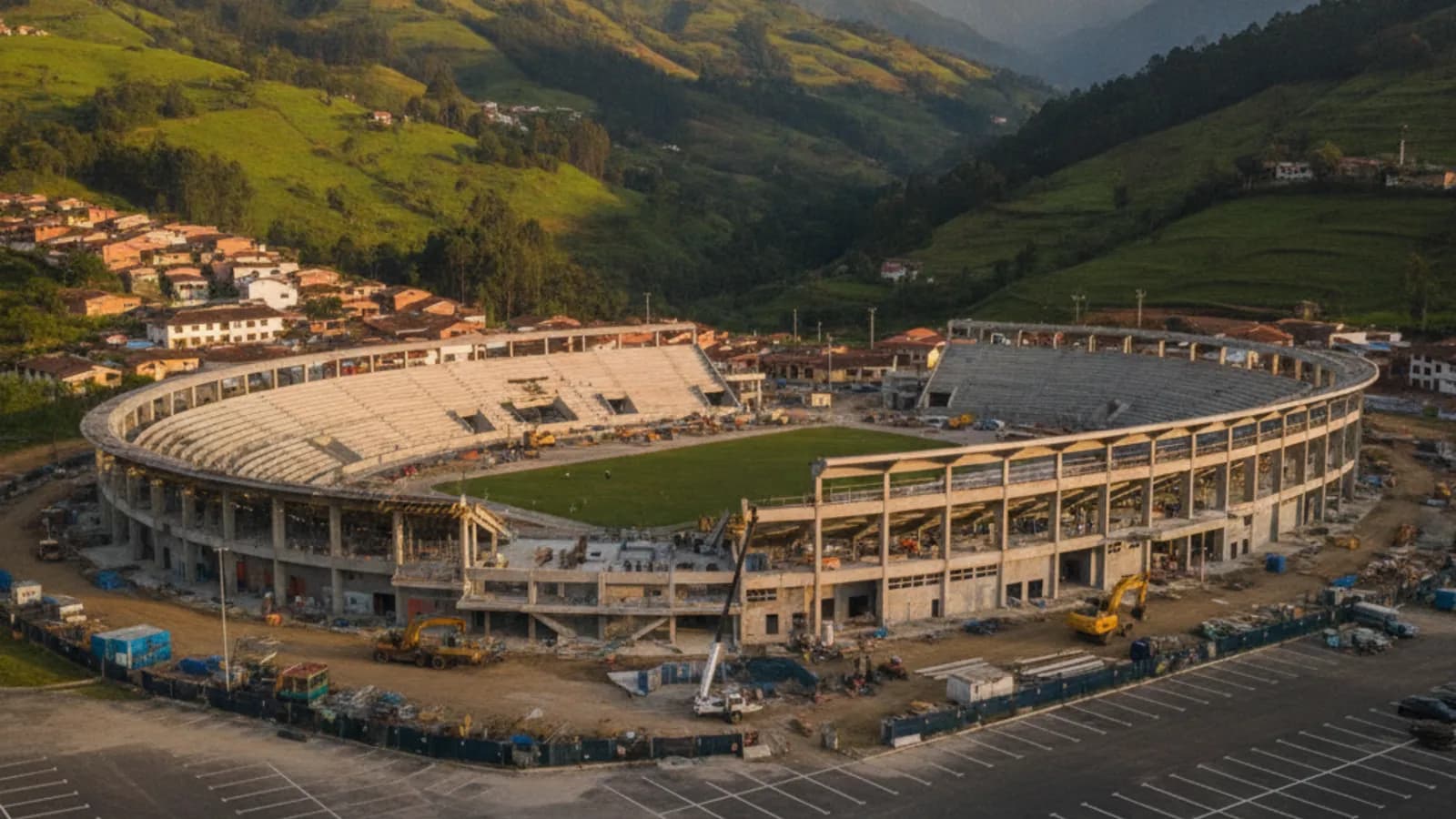 Cazhapata Sports Complex Is 47% Built In Puertas Del Sol