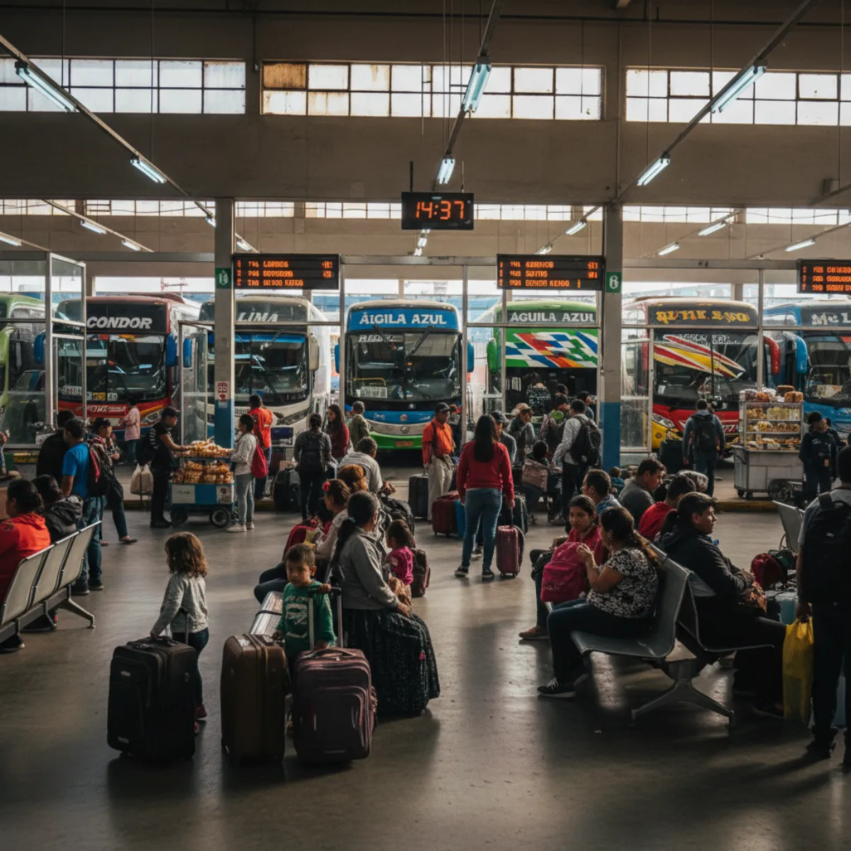Carnival by the Bus: 58,000+ Passengers Moved Through Cuenca's Terminal in Four Days