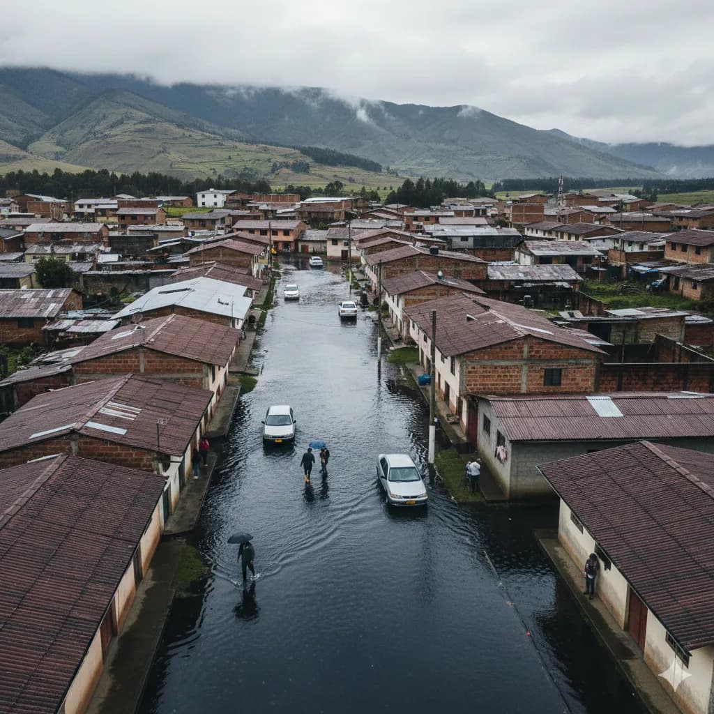 Flooding Hits Ucubamba, Paccha, and Ricaurte: Three Evacuated, Dozens of Homes Damaged