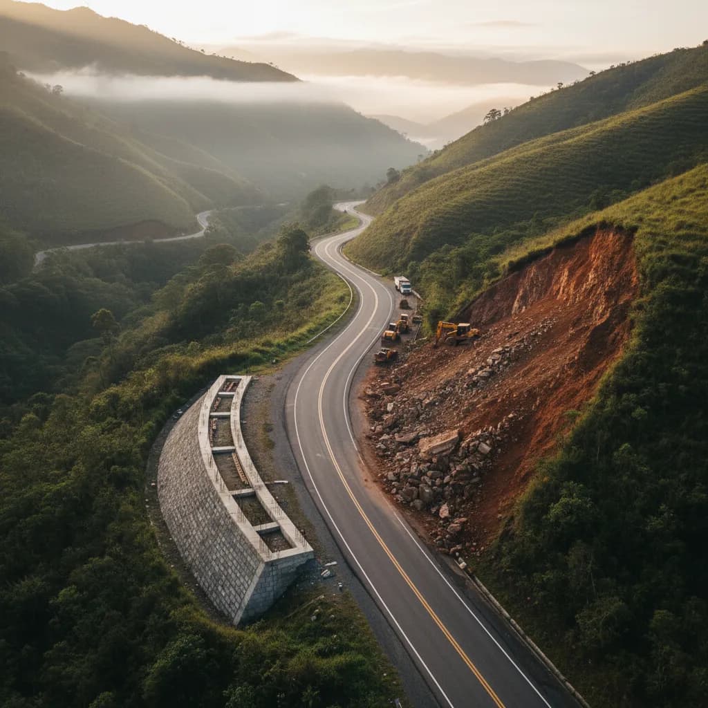 Cuenca–Girón–Pasaje Highway Gets a $1M Wall — Plus a $2M World Bank Study