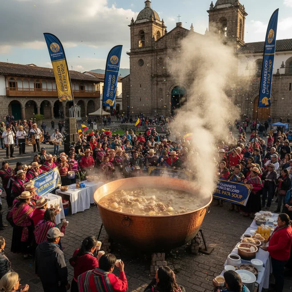 It's Official: Cuenca Just Set a Guinness World Record for the World's Largest Mote Pata