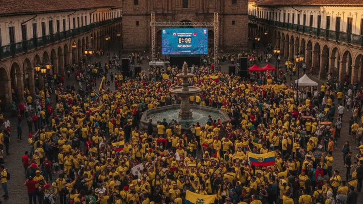 Cuenca Will Set Up Three Giant Screens for Ecuador's World Cup Matches