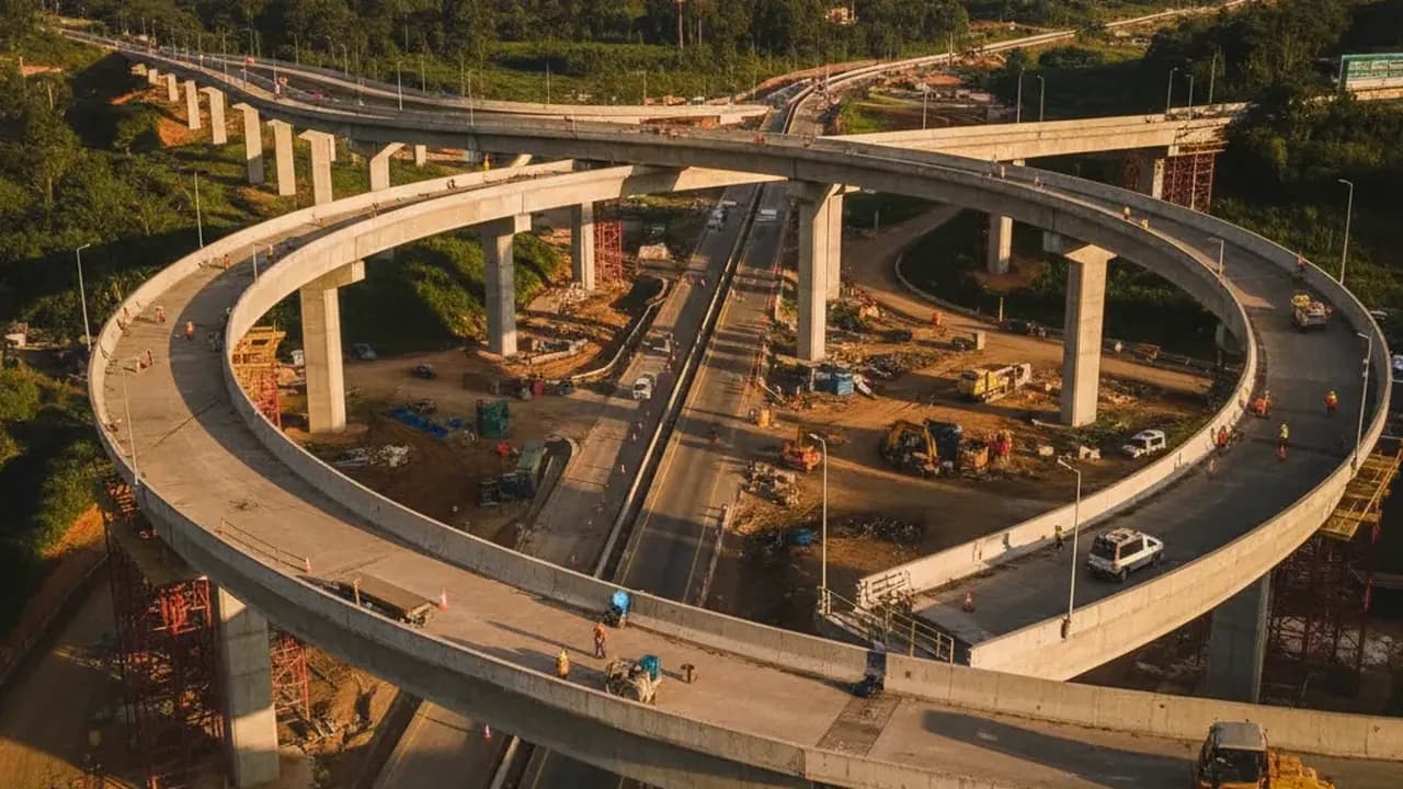 Monay-IESS Interchange Reaches 40%, First Viaduct Targeted For September