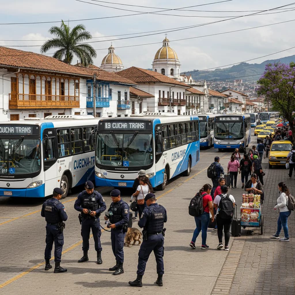 Interior Minister Led a Security Sweep Near Cuenca's Bus Terminal Yesterday — Here's What They Found