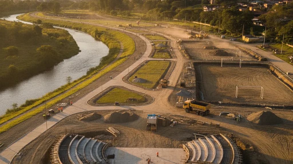 Parque de los Jóvenes Is Taking Shape Along the Yanuncay