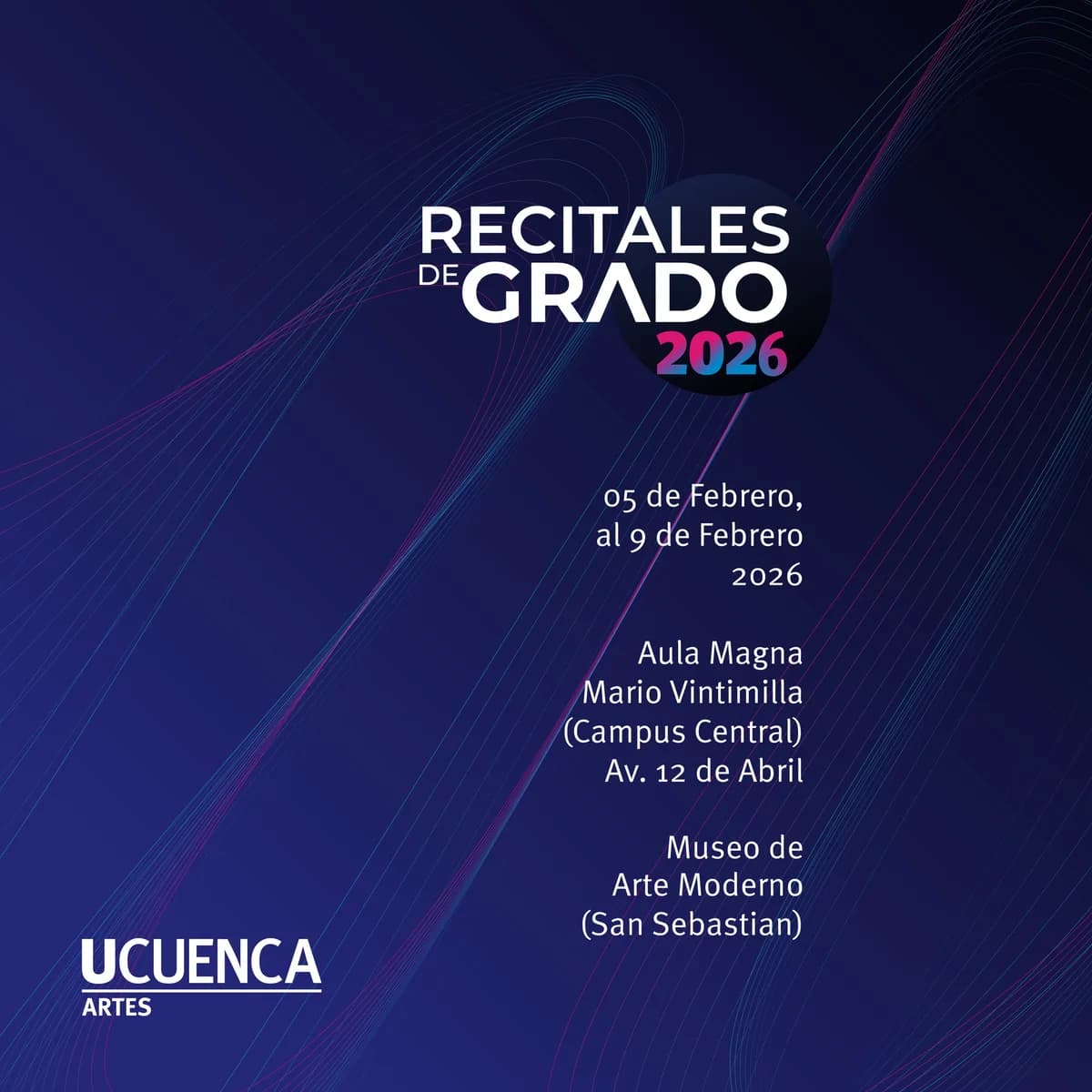 Free Classical Music: UCuenca Students Perform Final Recitals This Week