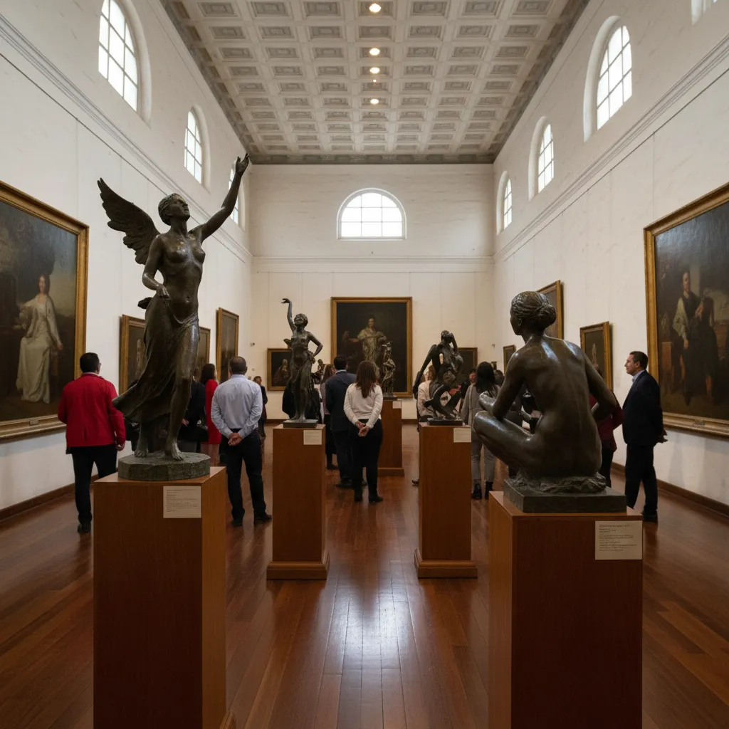 Free Sculpture Exhibit at Salón del Pueblo: 'A Century of Art and Passion' by Virgilio Quinde — Through April 30